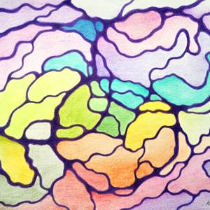 Collection Soft Neuro Organic Abstraction. Inner peace art. Organic line art