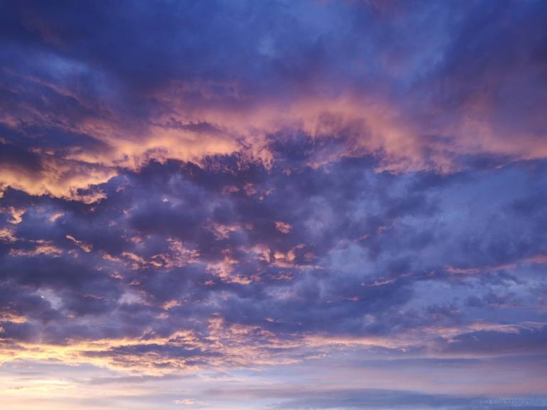 Original Sunset Photography by Karina Sunlife | Conceptual Art on Paper | When the Sky Remembers the Sea. Contemplative Sky Fine Art Photo