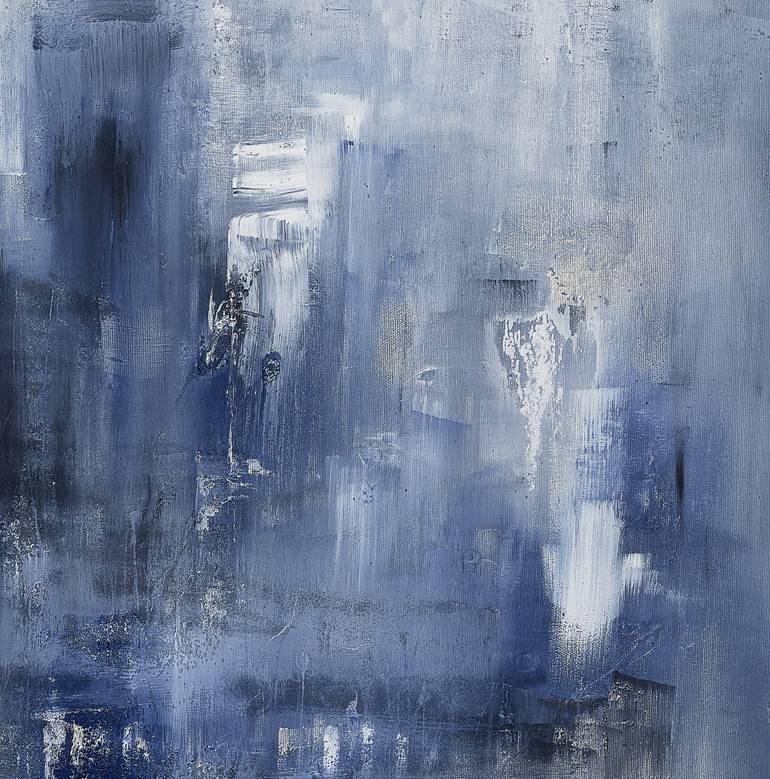 Original Abstract Expressionism Cities Painting by Silvana Di Vora