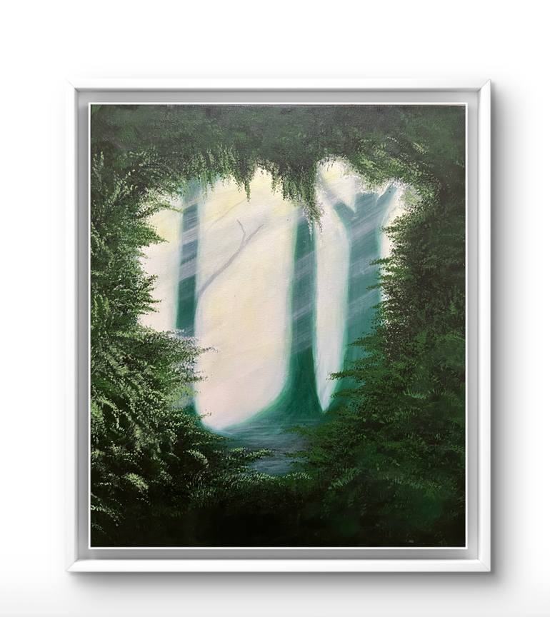 Original Nature Painting by Kafa Syifa | Impressionism Art on Canvas | finding the way