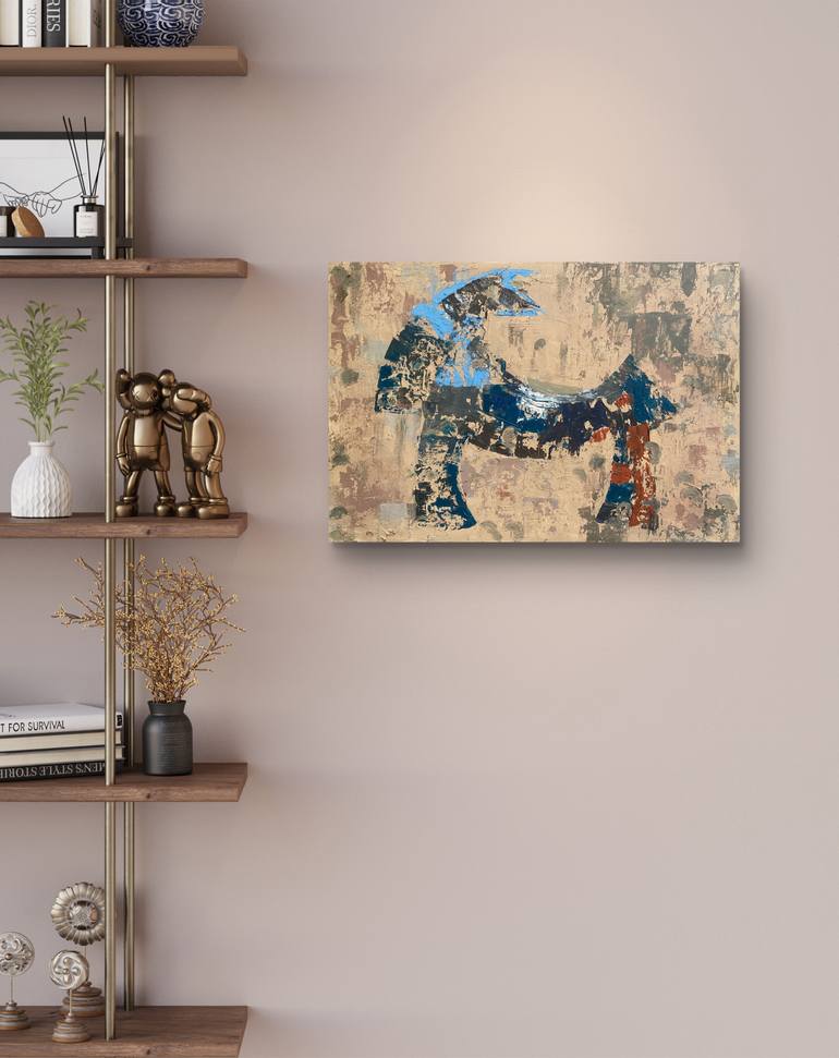 Original Abstract Horse Painting by Nerida Richardson