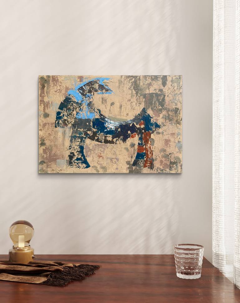 Original Abstract Horse Painting by Nerida Richardson