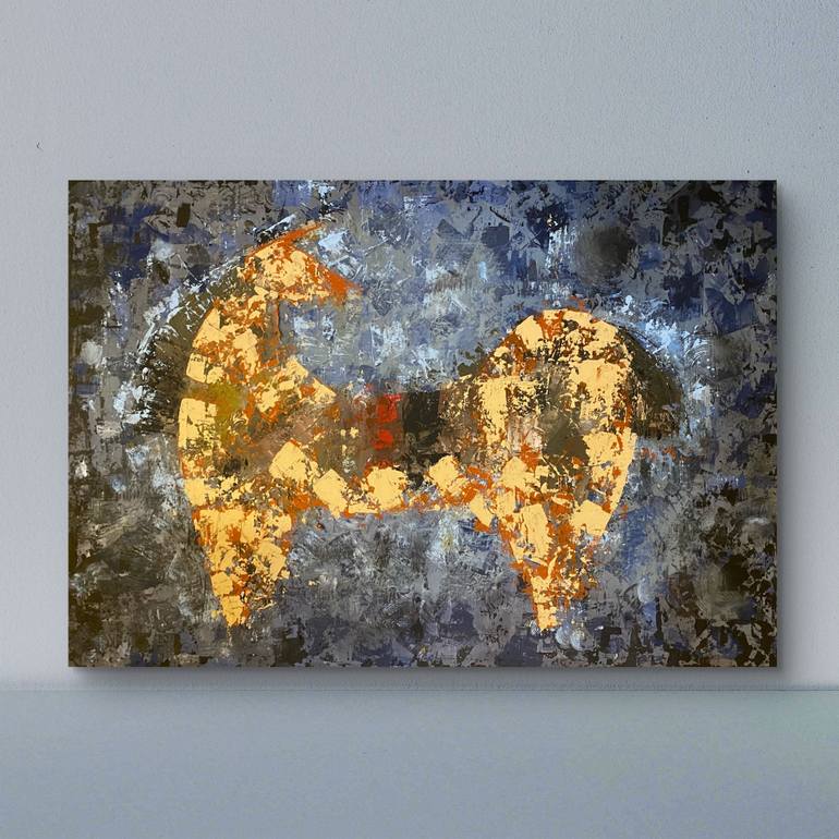 Original Abstract Expressionism Horse Painting by Nerida Richardson