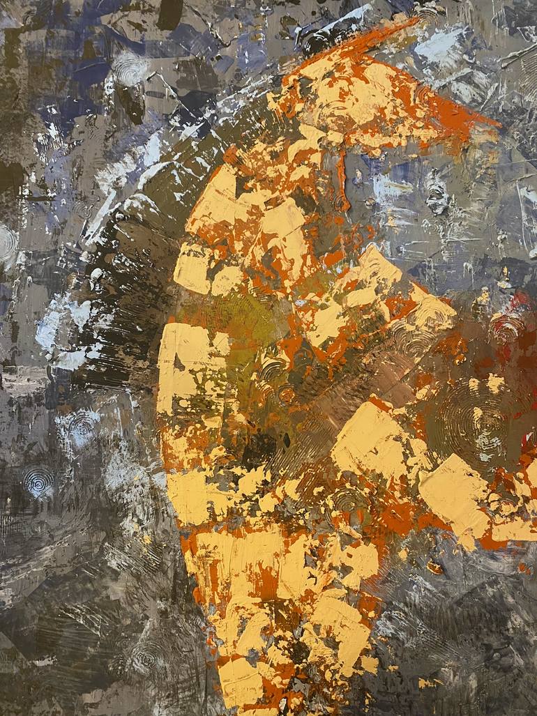 Original Abstract Expressionism Horse Painting by Nerida Richardson