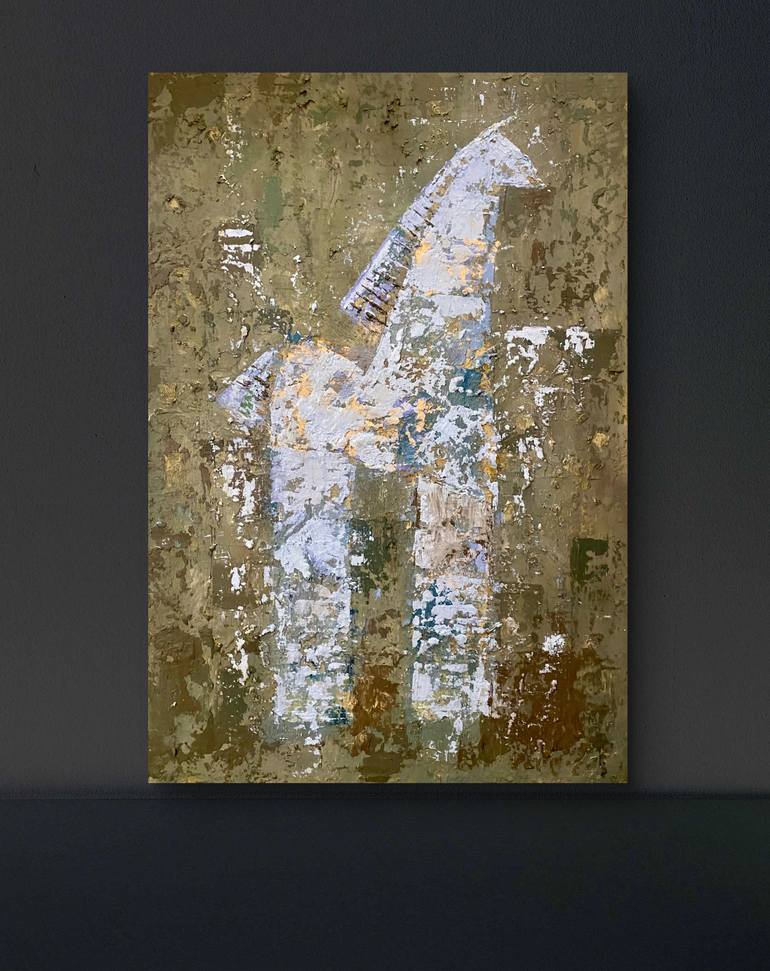 Original Abstract Horse Painting by Nerida Richardson