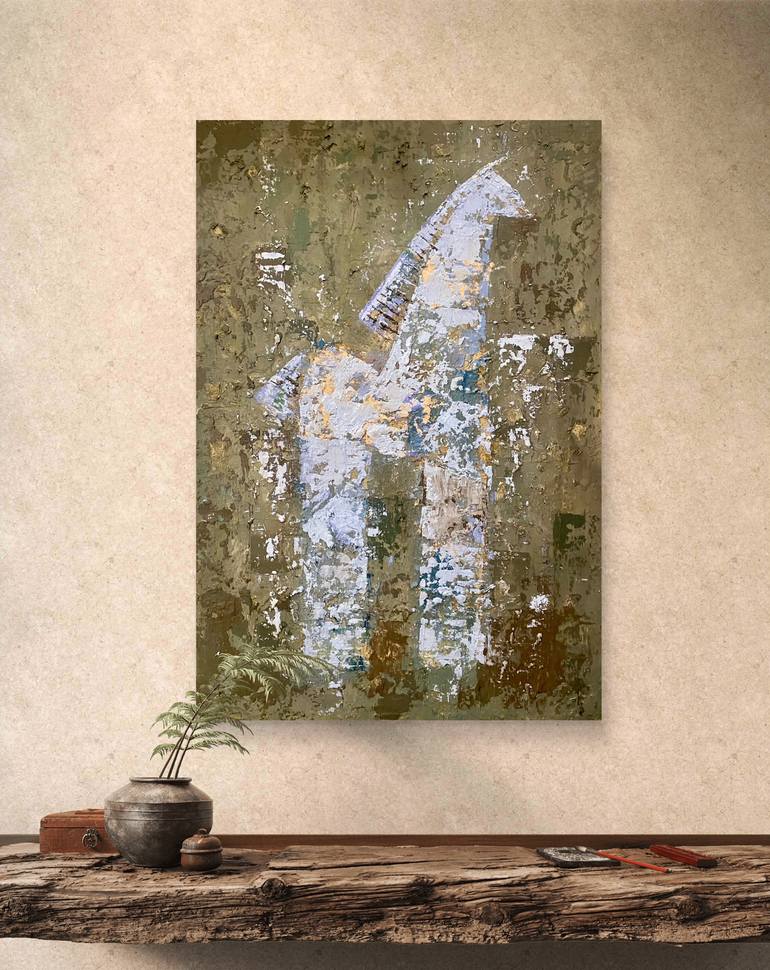 Original Abstract Horse Painting by Nerida Richardson