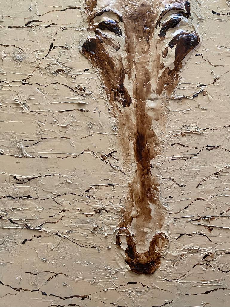 Original Abstract Horse Mixed Media by Nerida Richardson