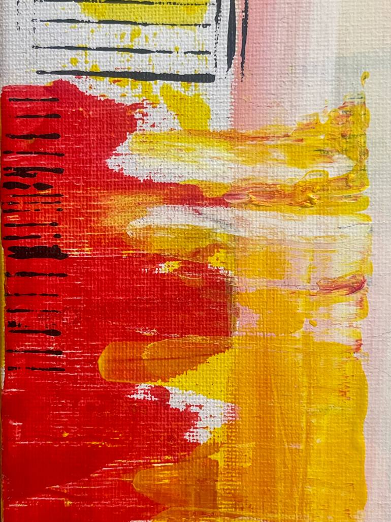 Original Abstract Expressionism Abstract Painting by Nabil Al-Sagheer