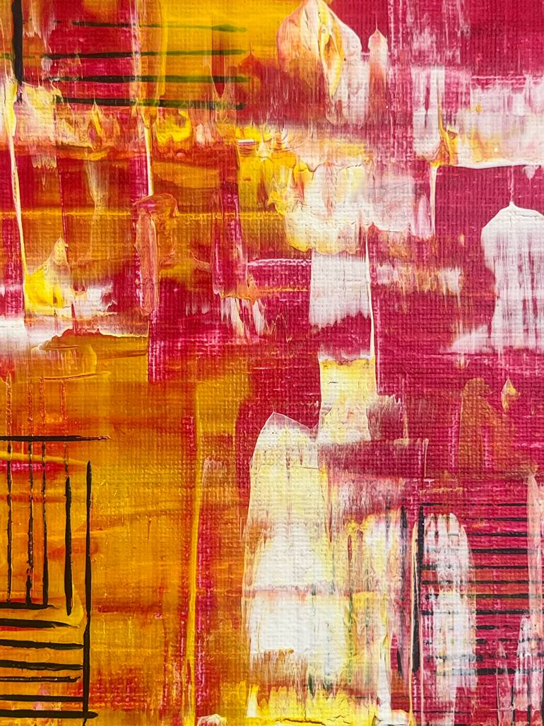 Original Abstract Expressionism Abstract Painting by Nabil Al-Sagheer