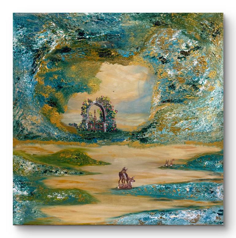 Original Abstract Expressionism Abstract Painting by Ana Maria Ionescu