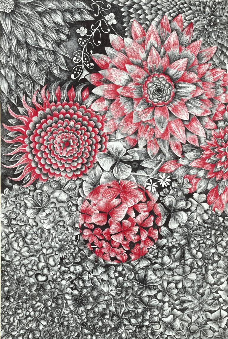 Devi Saraswathi doodle Drawing by Shilpa Rajeev | Saatchi Art