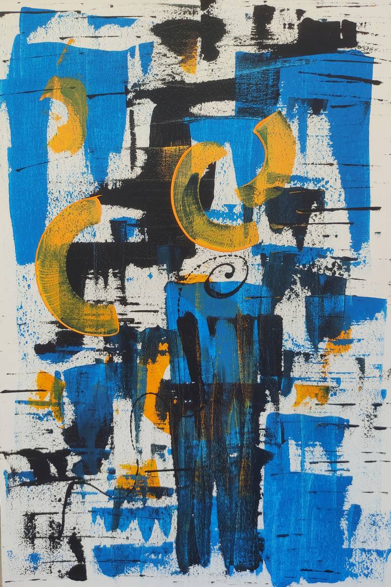 Original Abstract Painting by Heru Susanto | Abstract Art on Canvas | Before It Settles