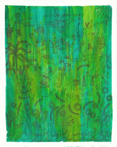 Original Figurative Classical Mythology Mixed Media by Dhenu Nandh