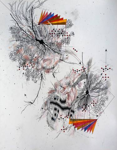 Original Expressionism Abstract Drawings by Matt Collier