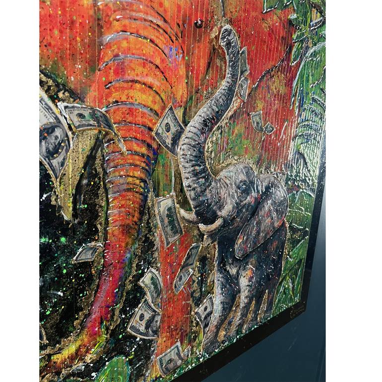 Original Pop Art Animal Painting by Alain Mimouni