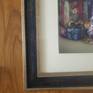Close-up of custom framing