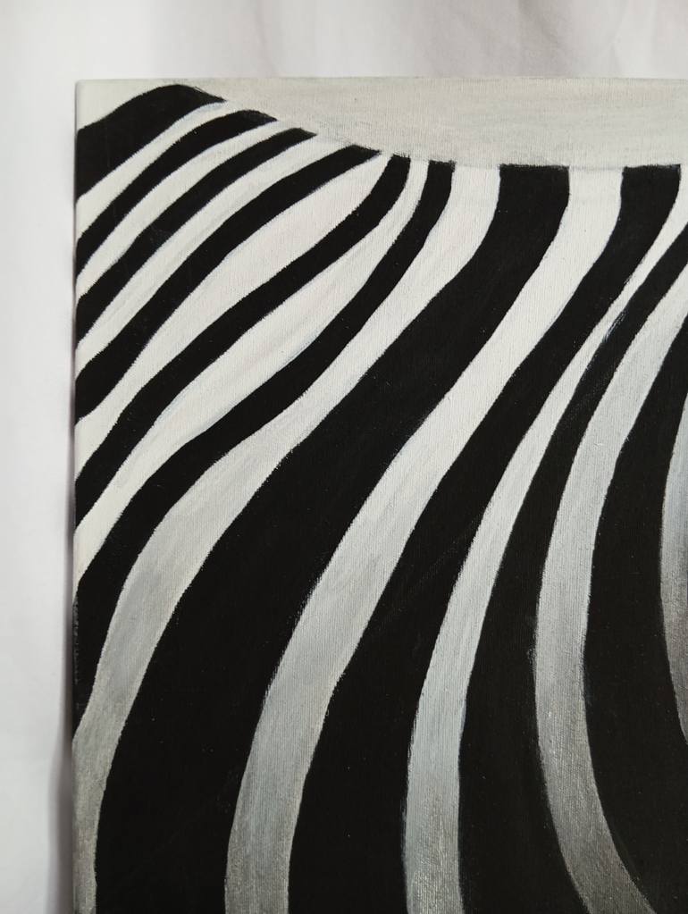 Original Black & White Animal Painting by Aleyna Sen