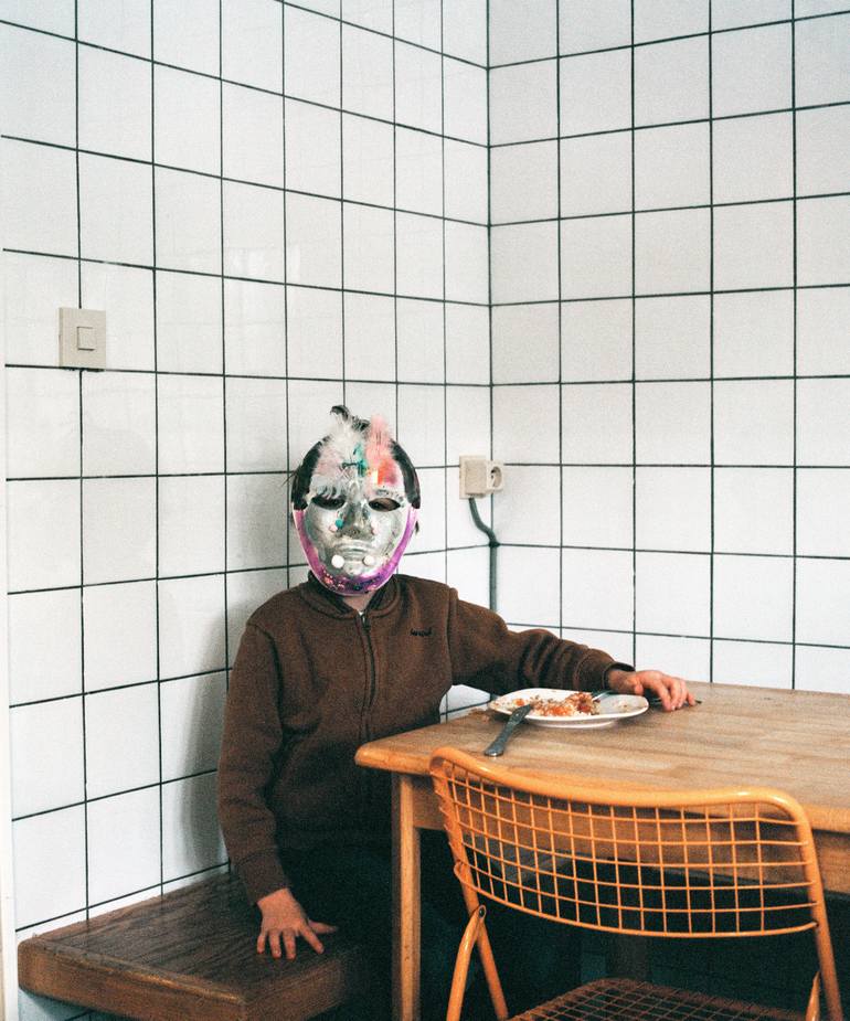 Original Children Photography by Hugo Kevelaer | Documentary Art on Paper | Behind the Mask - Limited edition of 3