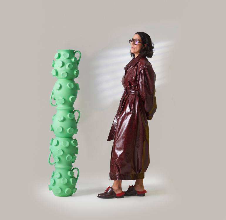 Original Pop Art Abstract Sculpture by Liliana Patricia Alves Da Silva