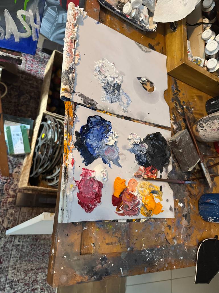 Original Street Art Graffiti Painting by Bash Wathier