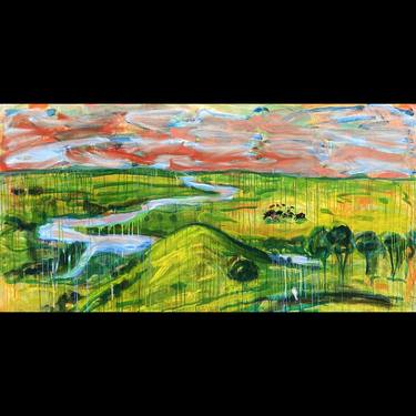 Original Abstract Expressionism Landscape Paintings by Matt Enger