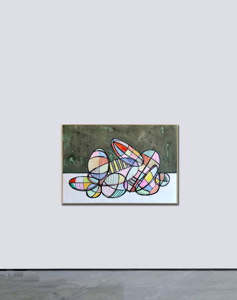 Original Abstract Painting by Andrea De Ranieri