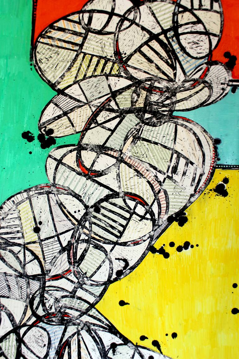 Original Abstract Expressionism Abstract Painting by Andrea De Ranieri