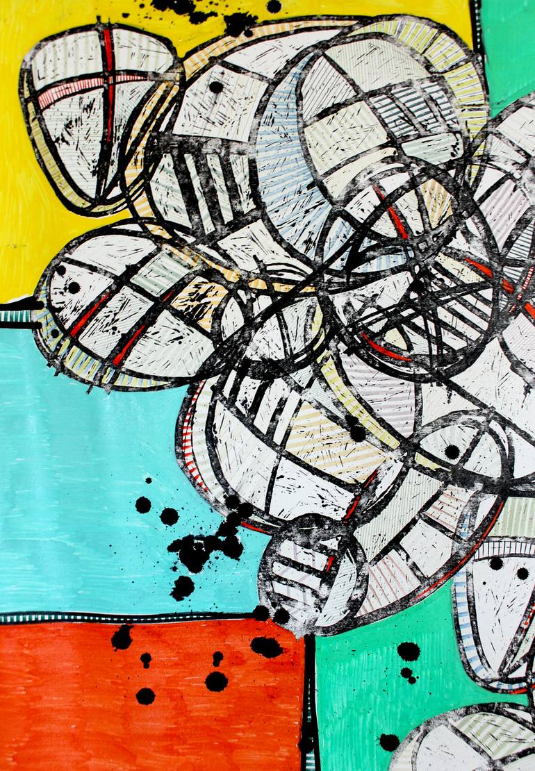 Original Abstract Expressionism Abstract Painting by Andrea De Ranieri