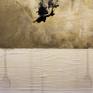 This work is wax, cement, natural pitch,paper,oil and enamel on wood . For a best quality it is finished with a solid wood frame hand-painted and back there are the name of painting, the date and signature