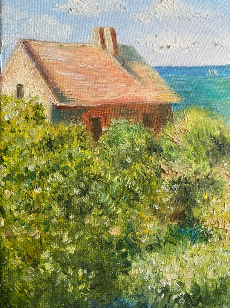 Original Impressionism Seascape Painting by Alexandra Martakova