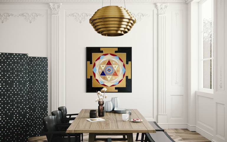 Original Abstract Geometric Painting by Mariia Kashuba