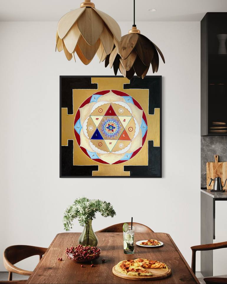 Original Abstract Geometric Painting by Mariia Kashuba