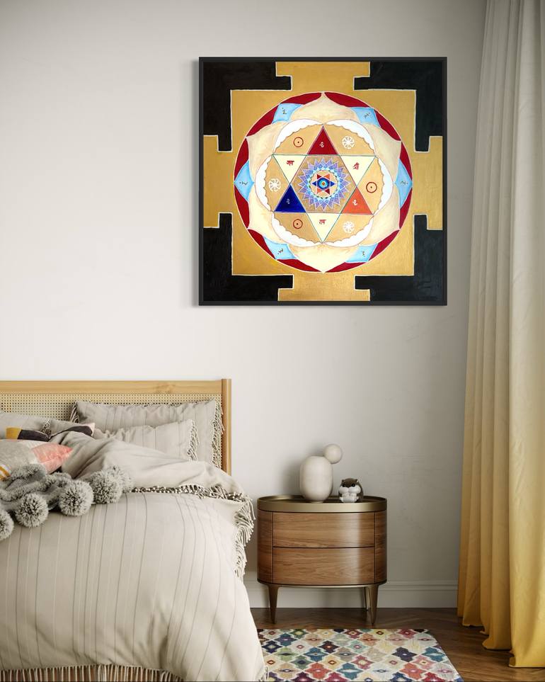 Original Abstract Geometric Painting by Mariia Kashuba
