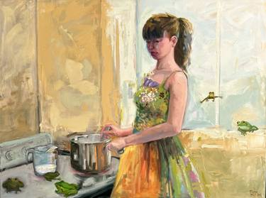 Saatchi Art Artist Fiona Phillips; Paintings, “Cooking For One” #art