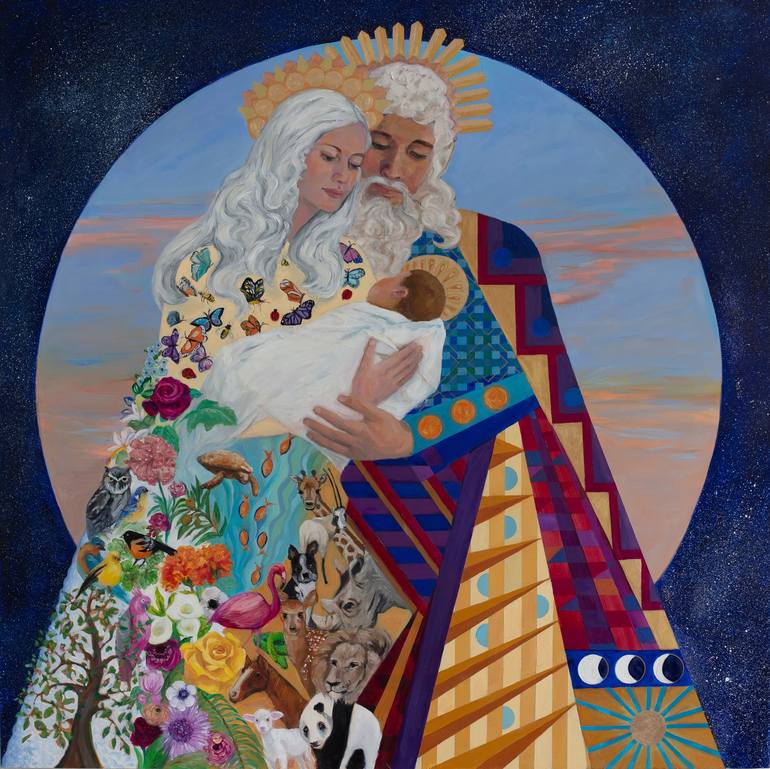 Print of Contemporary Religion Paintings by Fiona Phillips