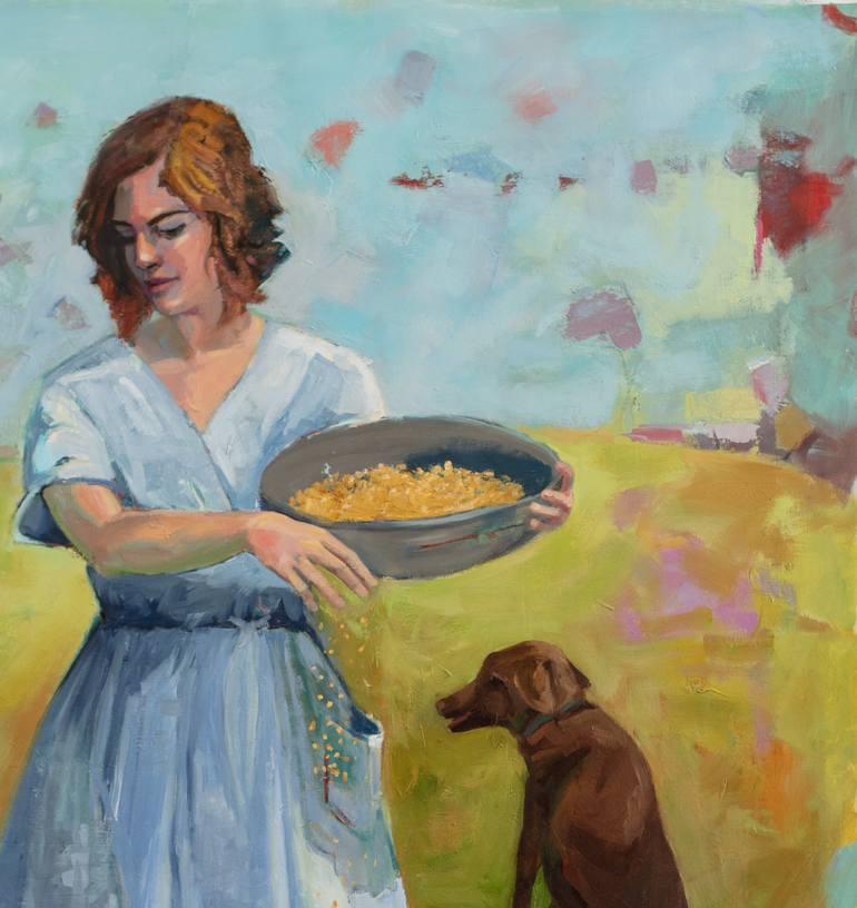 Original Contemporary Rural Life Painting by Fiona Phillips