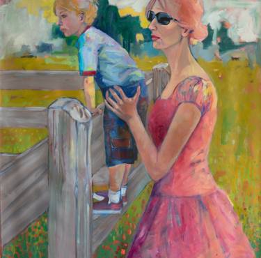 Print of Expressionism Family Paintings by Fiona Phillips