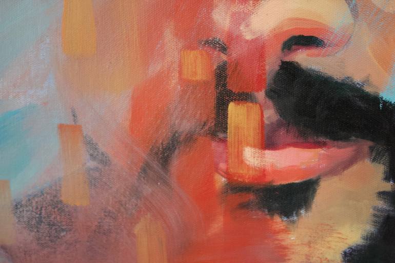 Original Abstract Portrait Painting by Fiona Phillips