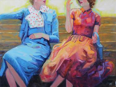 Original Figurative Women Paintings by Fiona Phillips