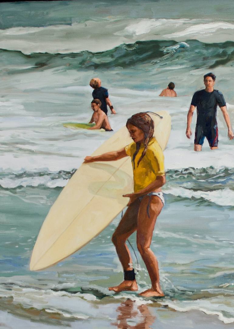 Original Beach Painting by Fiona Phillips