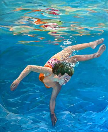 Print of Realism Water Paintings by Fiona Phillips