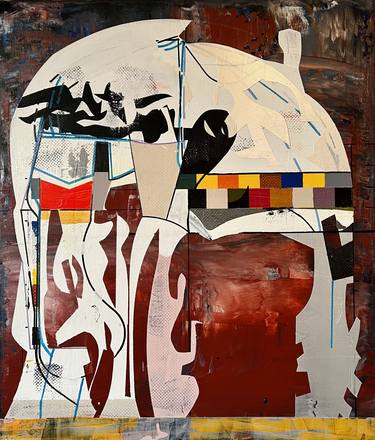 Original Abstract Architecture Paintings by Jim Harris