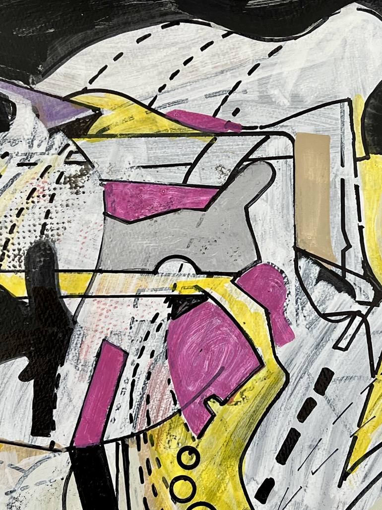 Original Abstract Drawing by Jim Harris