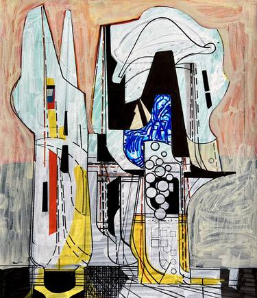 Original Abstract Architecture Drawings by Jim Harris