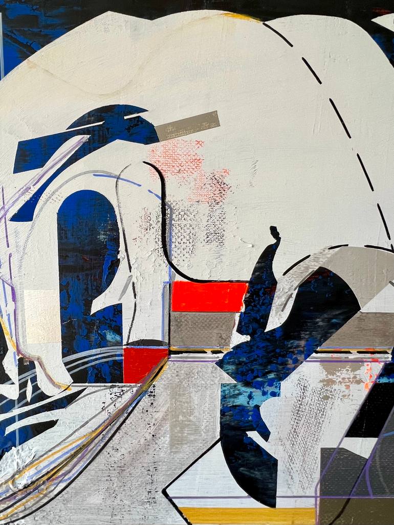 Original Abstract Science/Technology Painting by Jim Harris