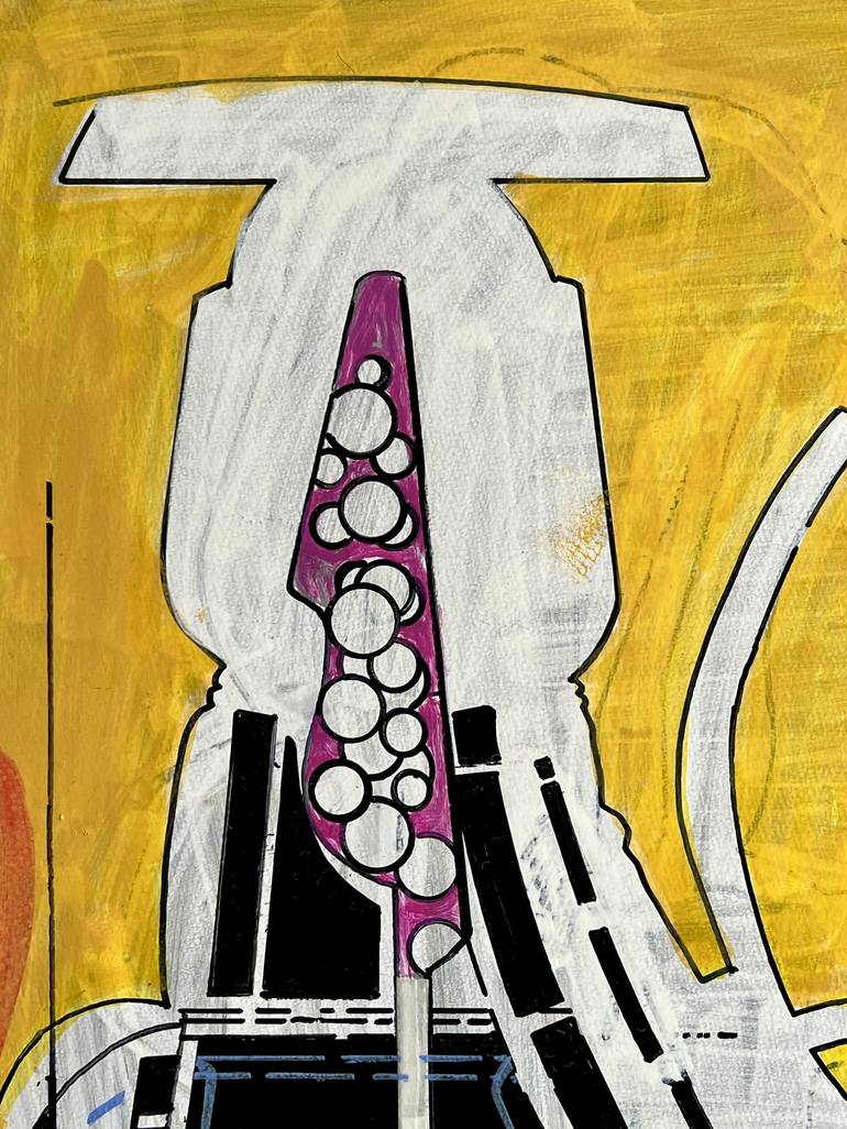 Original Surrealism Outer Space Drawing by Jim Harris