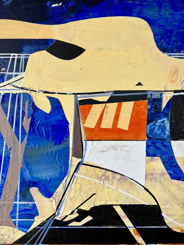 Original Abstract Architecture Painting by Jim Harris