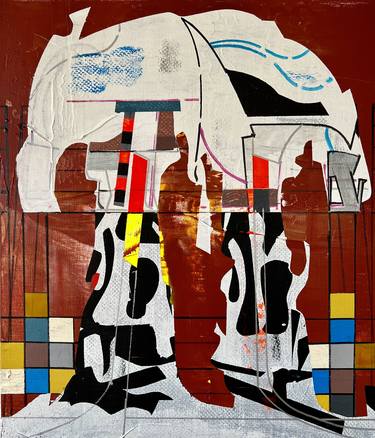 Original Abstract Architecture Paintings by Jim Harris