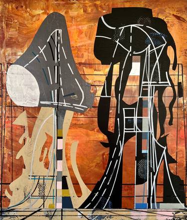 Print of Abstract Architecture Paintings by Jim Harris