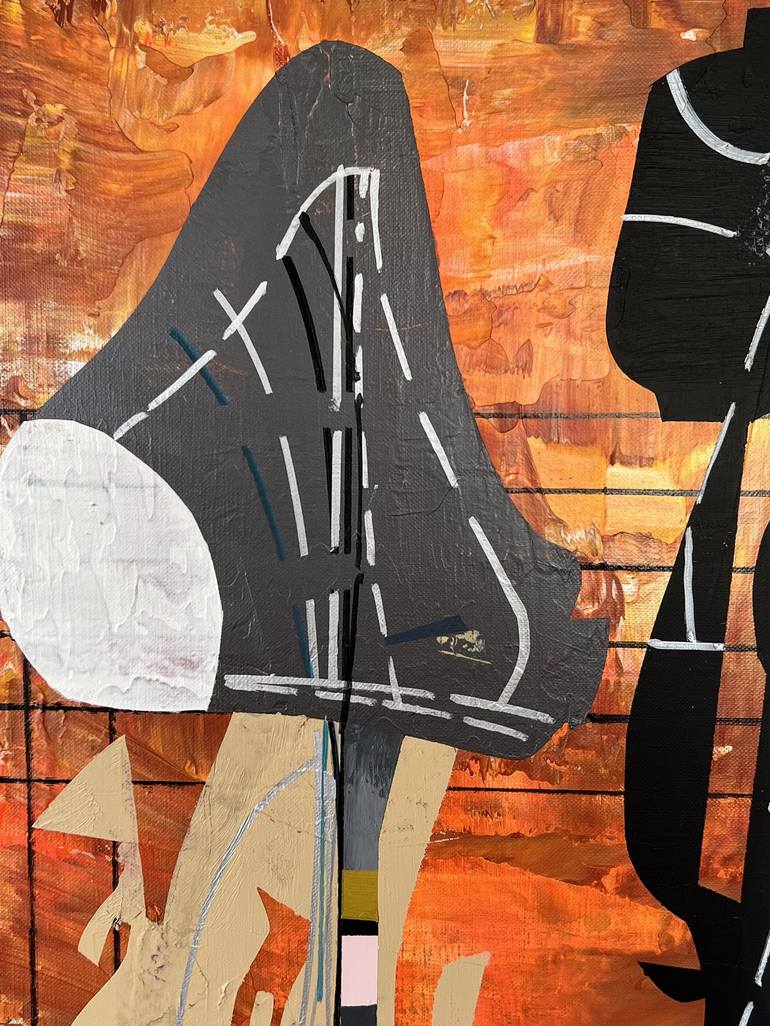 Original Abstract Architecture Painting by Jim Harris